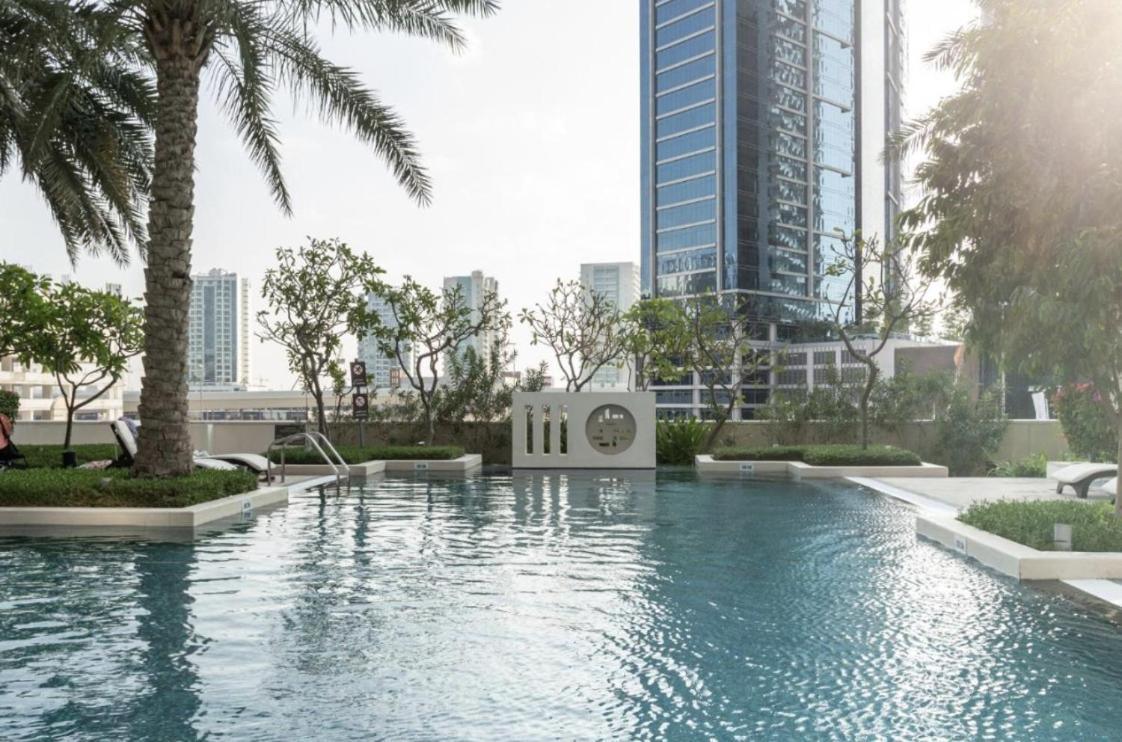 Luxury 3 Bedroom - Direct View To Burj Khalifa Dubai Exterior foto